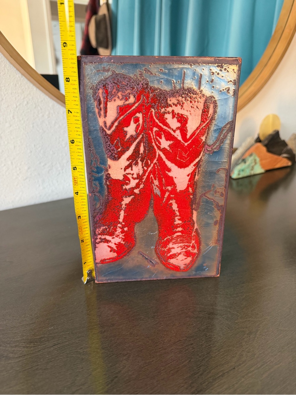 Vintage-Inspired Red Boots, Bike & Heels Wall Art Trio - Picture 9 of 13